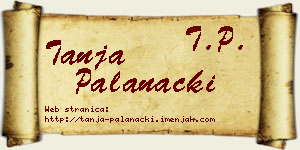 Tanja Palanački vizit kartica